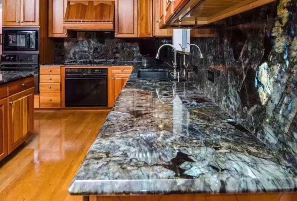 Jadeite blue granite countertops